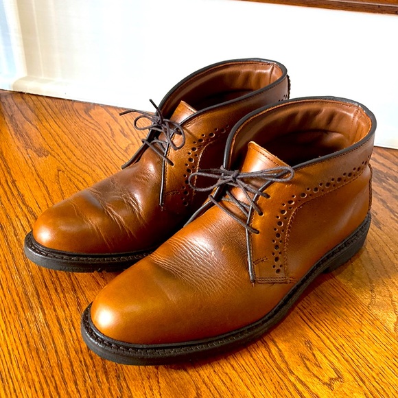 ☆Allen Edmonds☆ Bellevue Mens Brown Leather Chukka Ankle Boots Sz 8